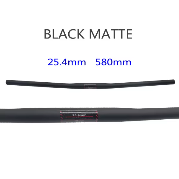 Guidon de vélo pliant entièrement en carbone, guidon horizontal, forme unique, guidon droit ultralég