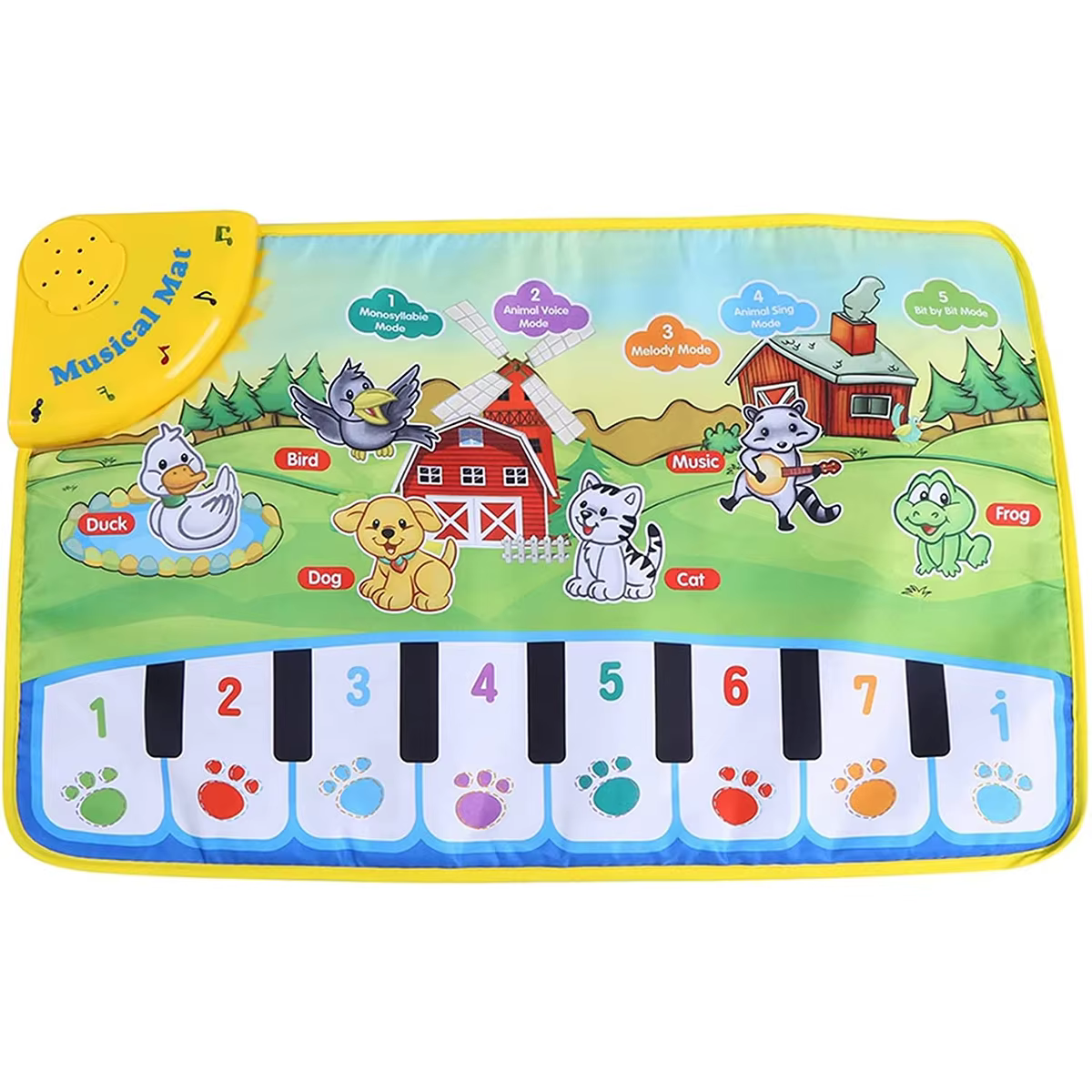 Polymères de piano musical pour enfants et tout-petits, clavier de sol, polymères de danse, 8 sons d
