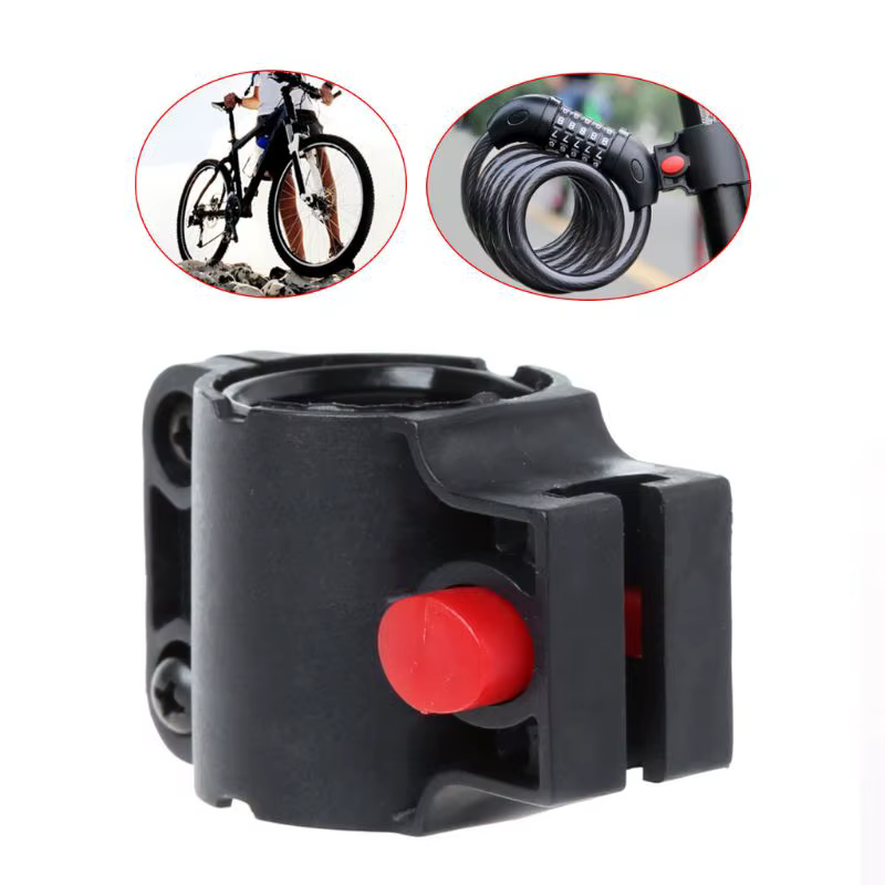 Support de verrouillage de vélo Support de câble antivol cadre de vélo antivol en U fixe C