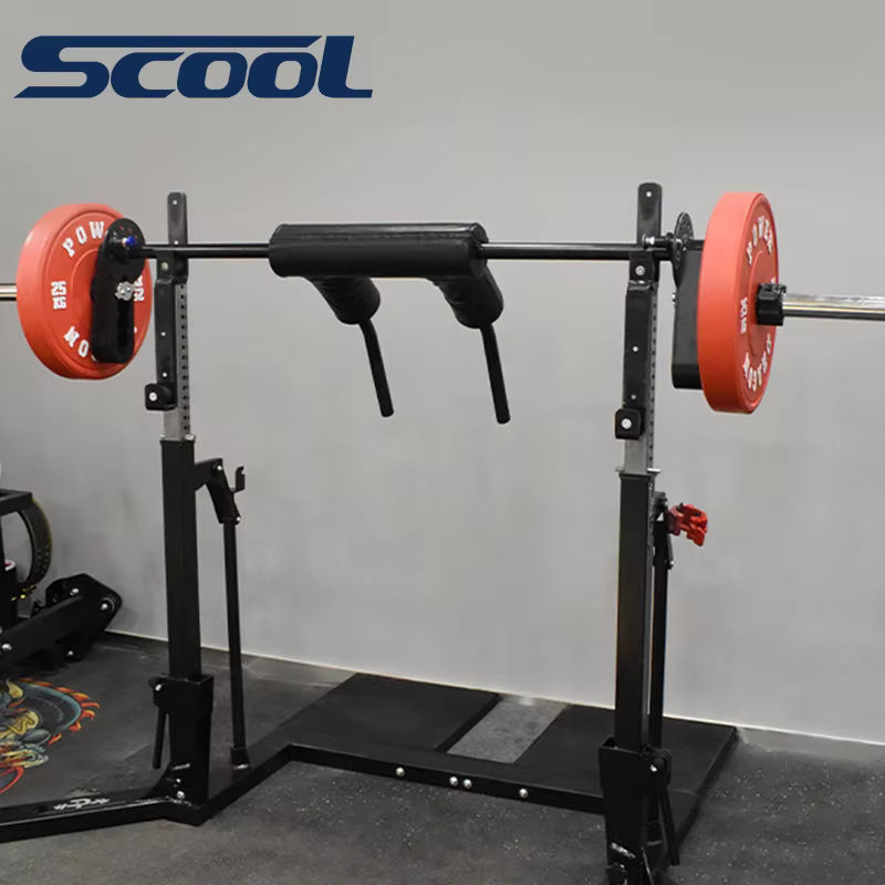 Barre de Squat de sécurité à haltère réglable, transformateur de Fitness, barre de Squat