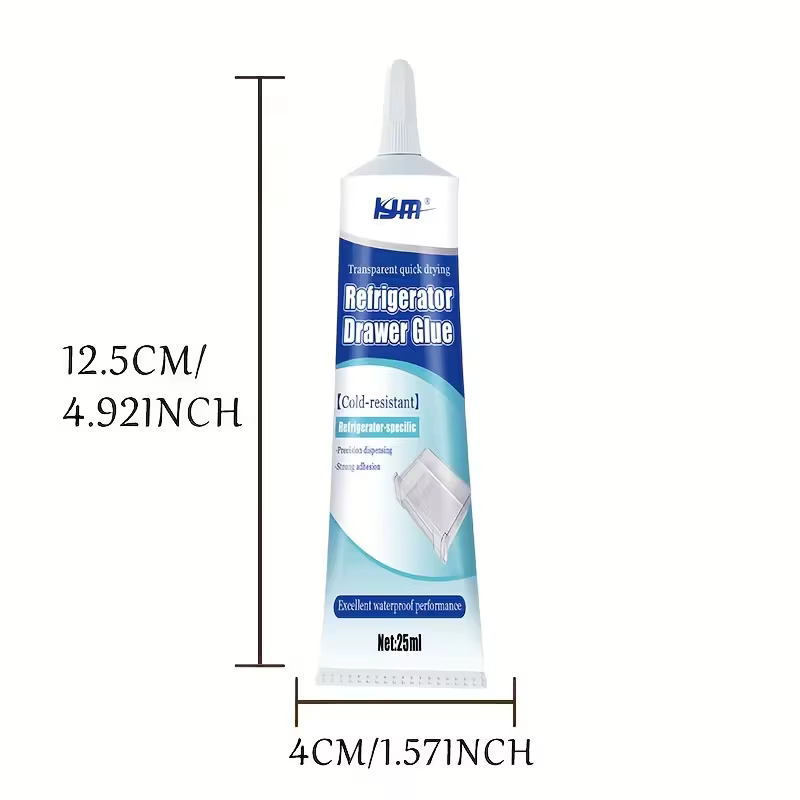 Colle de réparation pour réfrigérateur, 25ML, adhésif imperméable résistant au froid pour joint de p