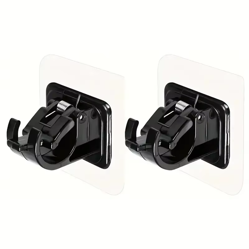 12/2 pièces sans perceuse supports de tringle à rideau auto-adhésif support de tringle à rideau croc