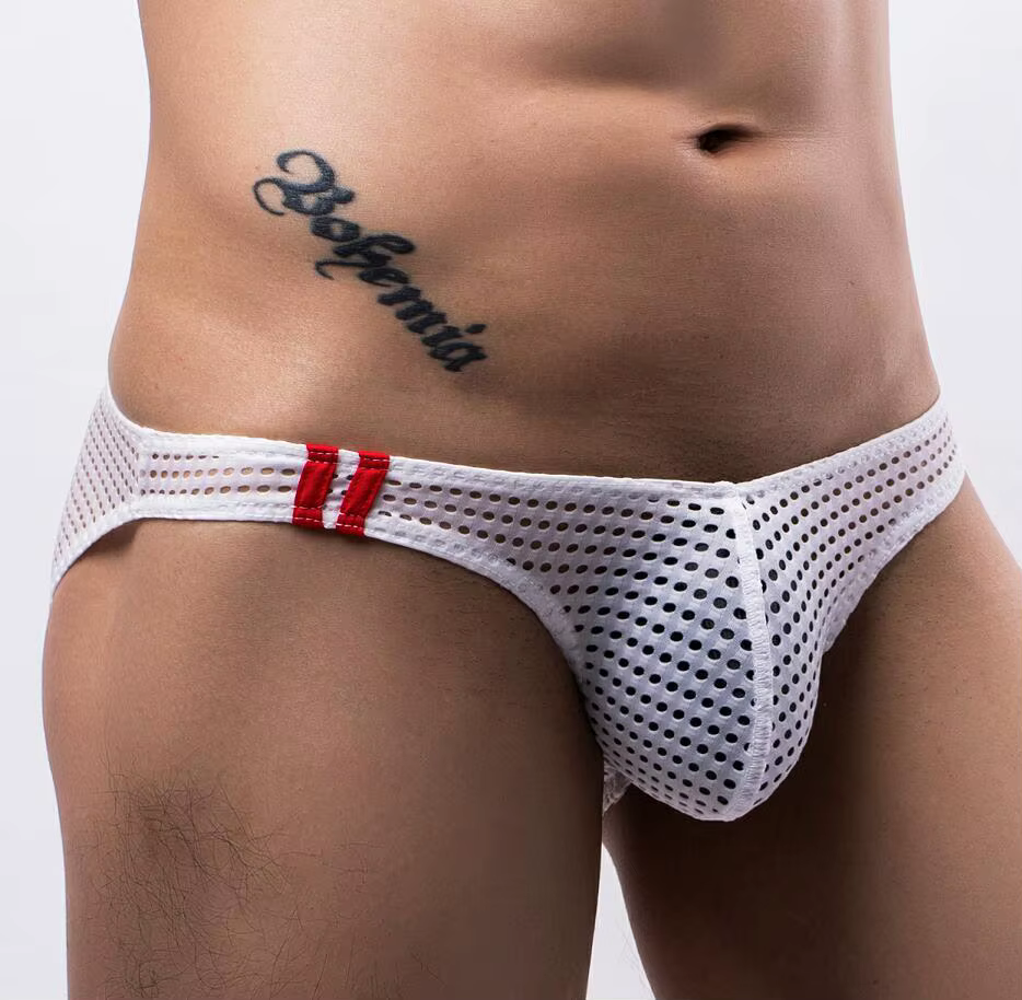 [Bloom the love] marque maille slip hommes sous-vêtements Sexy hommes slips confortables Cuecas Masc