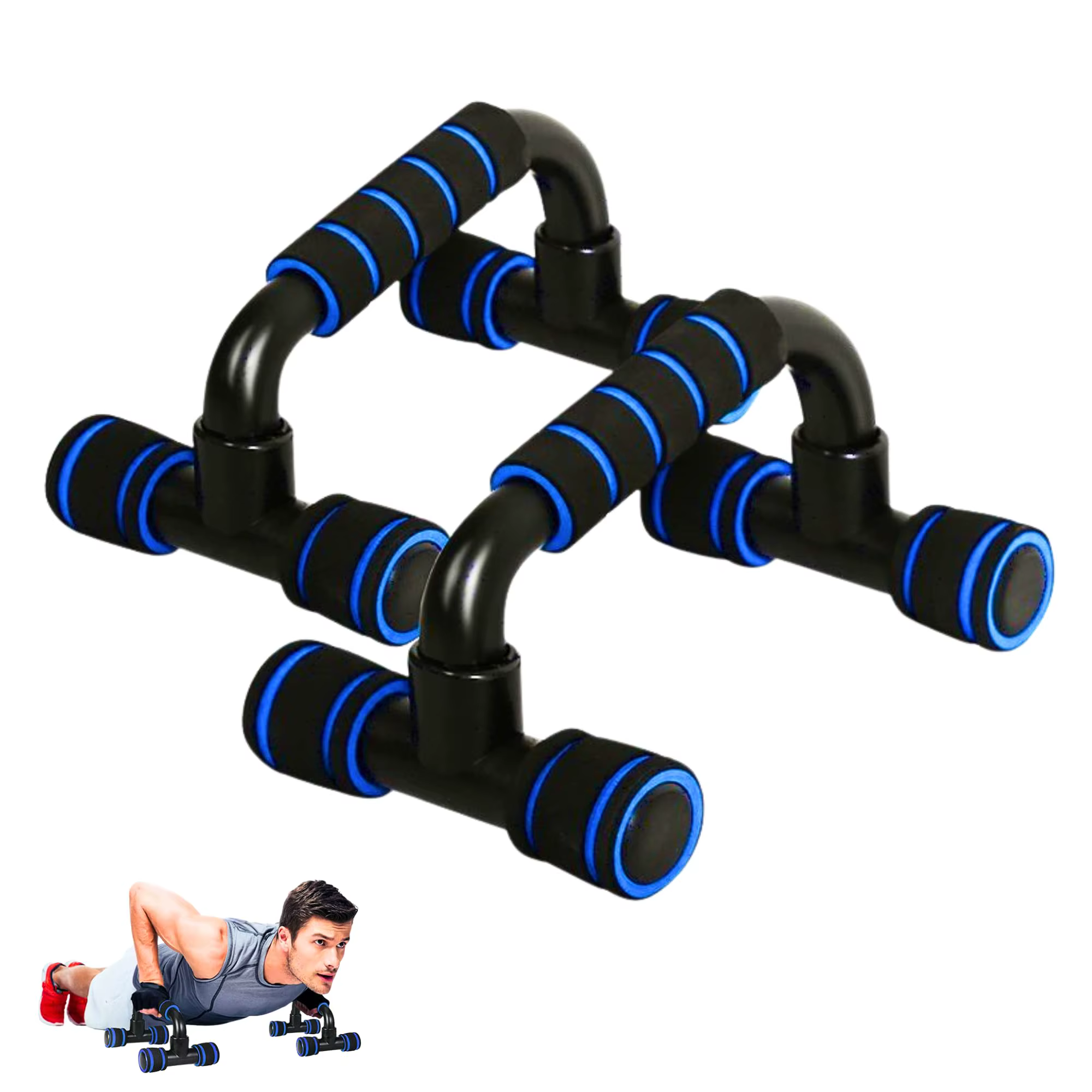 Barres de pompes parallèles antidérapantes pour fitness, yoga, CrossFit, utilisation intérieure et e