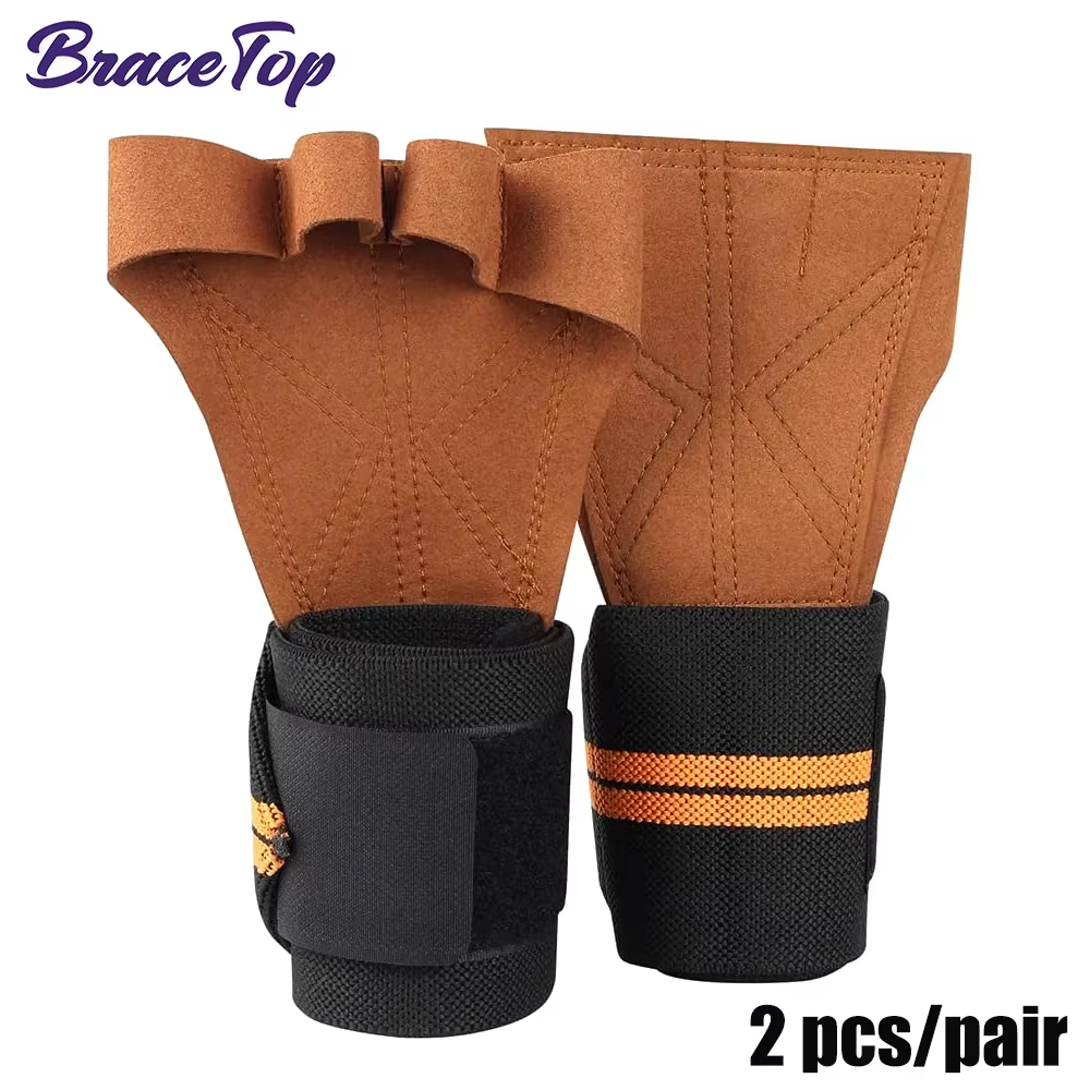 1 paire de gants d'entraînement d'haltérophilie, Fitness, sport, musculation, poignées de gymnastiqu