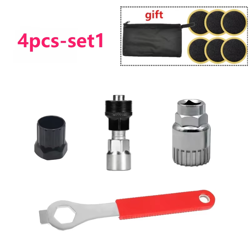 Kit d'outils de réparation de vélo : Coupe-chaîne, Extracteur de pignon, Coupe-câble, Extracteur de 