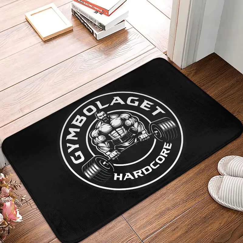 Tapis de porte d'entrée antidérapant pour musculation, Fitness, Powerhouse, gymnastique, extérieur, 