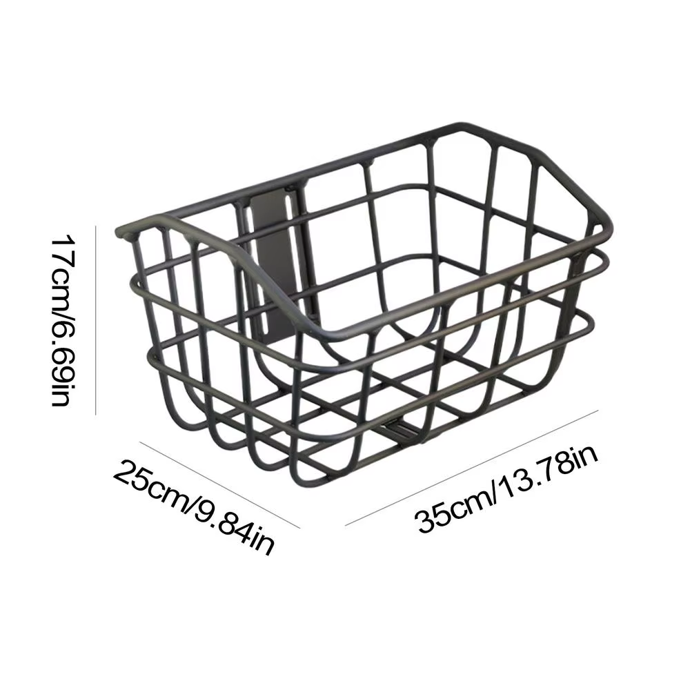 Panier avant de vélo, panier de chargement en fil de guidon de vélo de route, support de rangement a