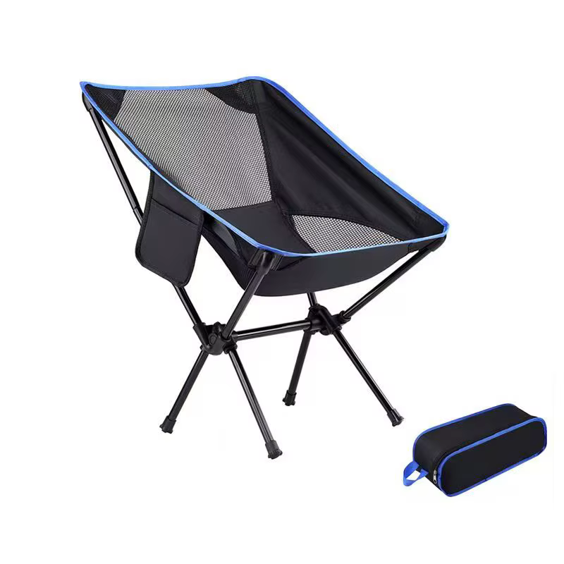 Chaise pliante d'extérieur, chaise de pêche portable, ultra légère, confortable, à dossier haut, cha