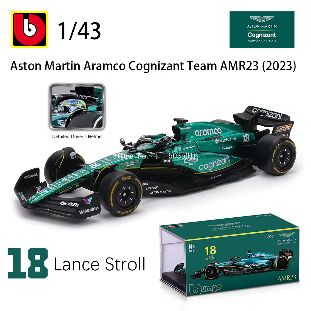 Bburago 1:43 Mercedes-AMG Petronas F1 Équipe W15 2024 # 44 Hamilton # 63 George Russell alliage voit