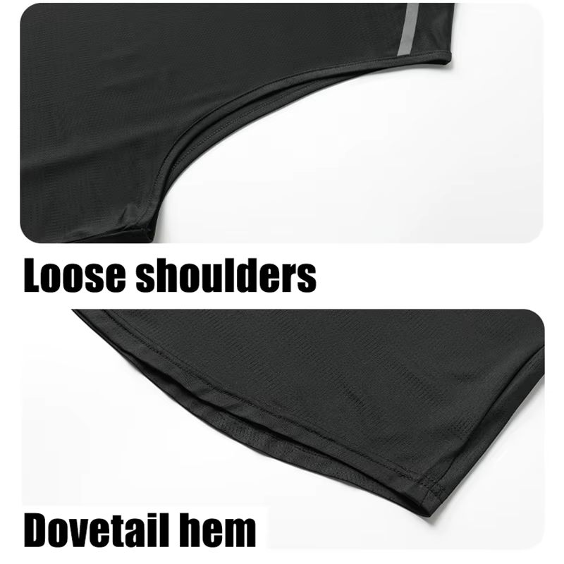 CHRLCK gilet de course pour hommes séchage rapide débardeur de gymnastique hommes Fitness chemise sa