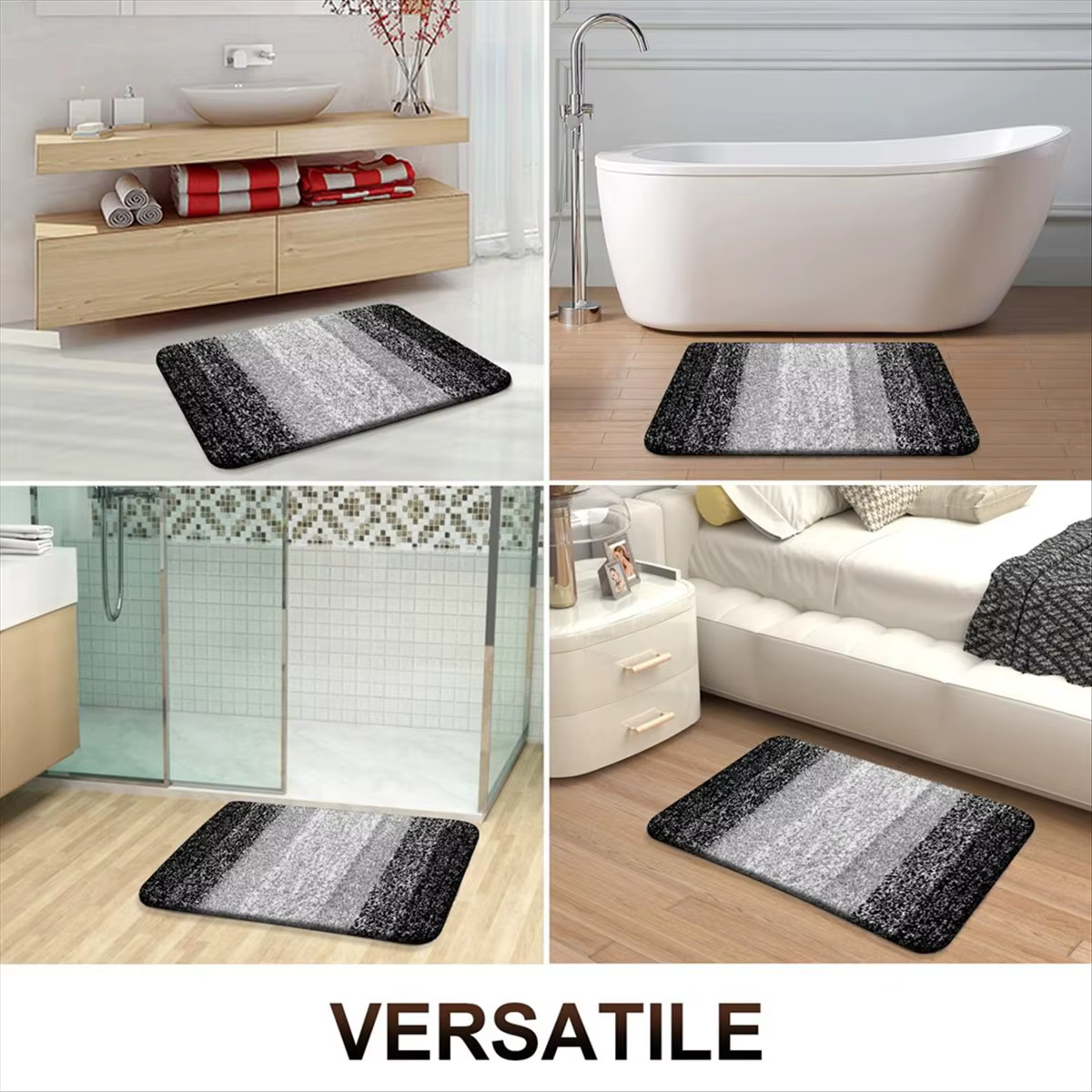 Exquis- Tapis de bain Ensembles de tapis de salle de bain 2 pièces, tapis de bain Ensemble de tapis 