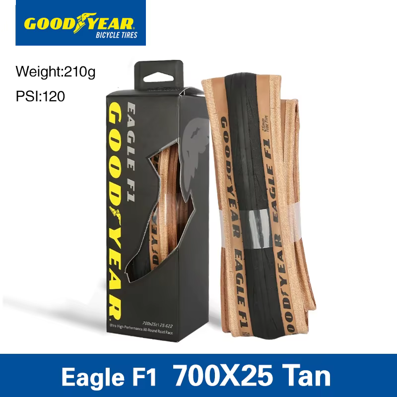 Goodyear Eagle-Pneus de vélo de route pour cyclisme en gravier, pièces de vélo, F1, Smile dehors, 70