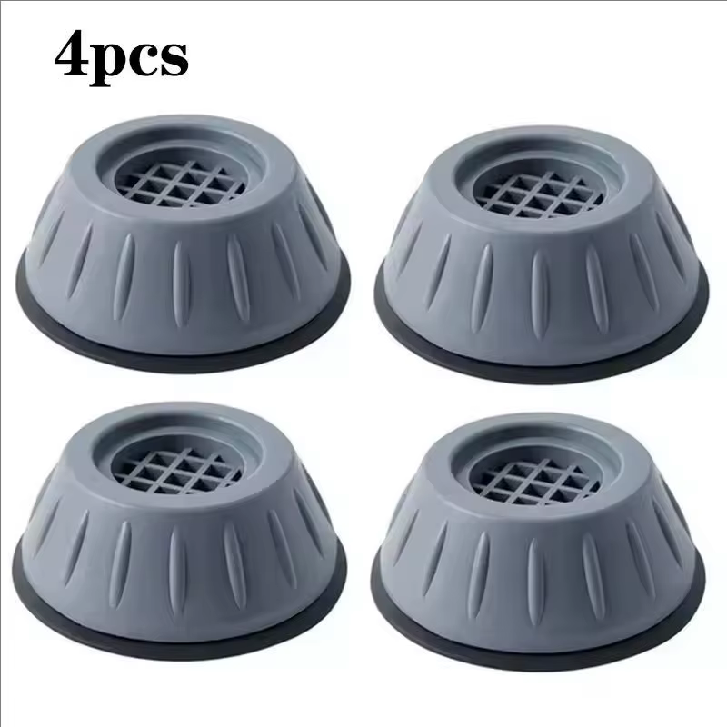 Lot de 4 coussinets antichoc pour lave-linge - Coussinets antidérapants, absorbant les chocs et rédu