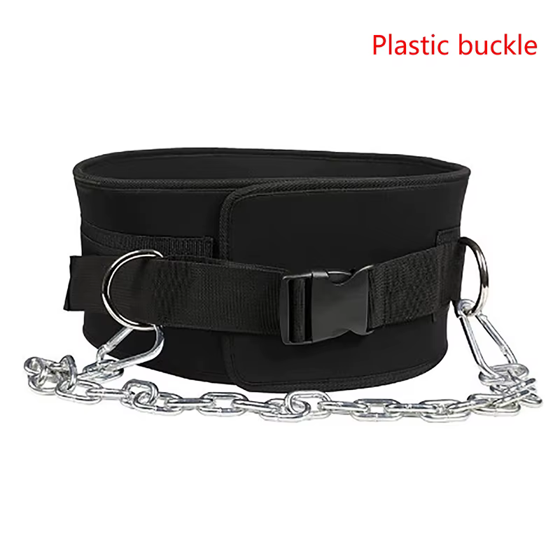 Ceinture de trempage spécifique au gymnastique avec chaîne en métal robuste pour la musculation et l