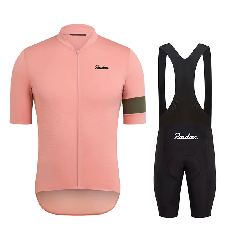 Raudax hommes à manches courtes cyclisme maillot ensembles Ropa Ciclismo Hombre été cyclisme vêtemen