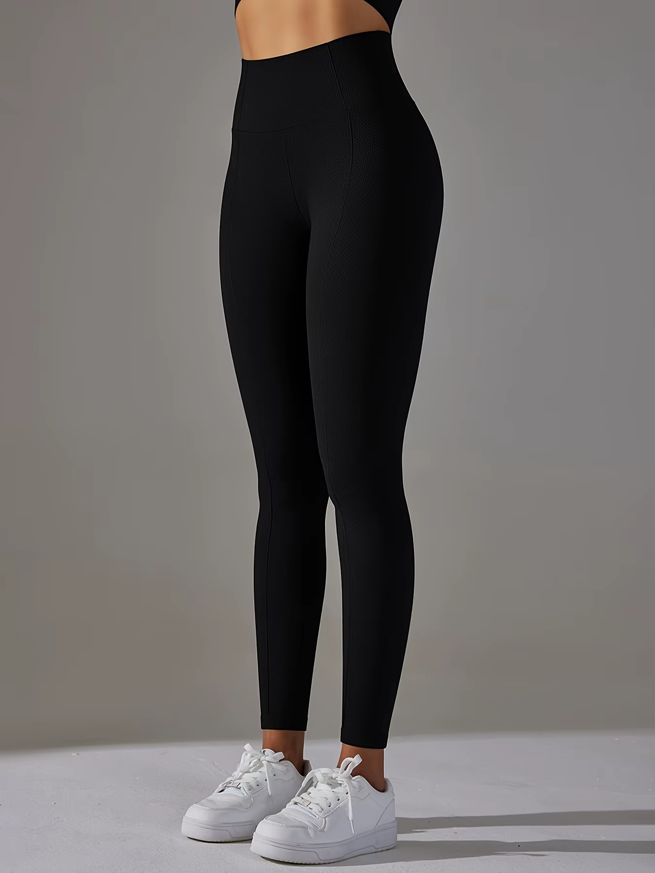 Pantalon de yoga de sport jacquard à pois de golf taille haute sans couture et levage des hanches