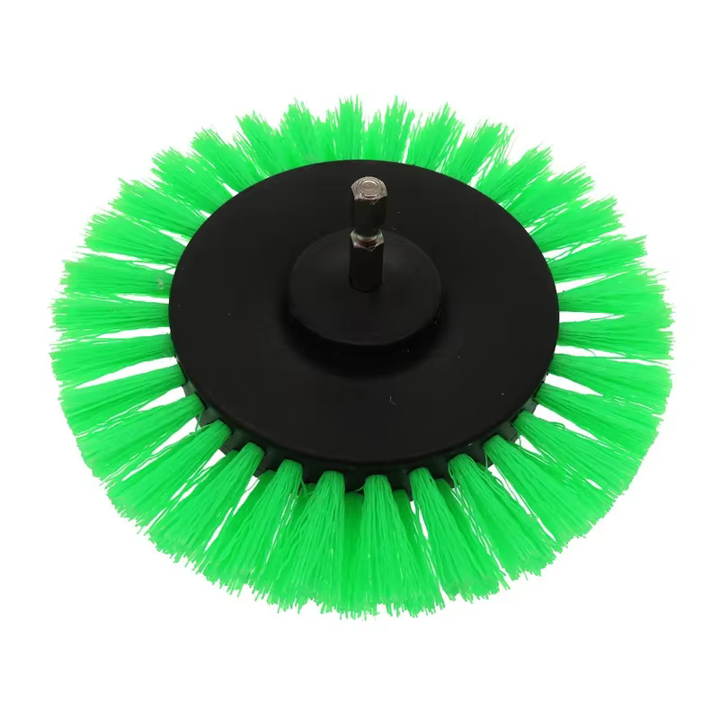 Brosse de nettoyage de perceuse de 3.5 pouces, brosse électrique avec poignée de 1/4 pouces pour net