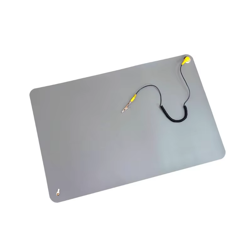 Tapis de sécurité antistatique avec fil de mise à la terre et bracelet ESD adapté à la réparation d'