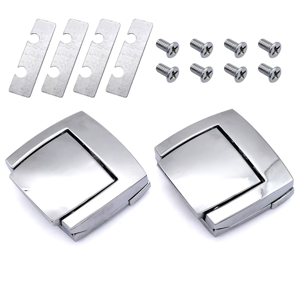 Loquets de coffre de moto, 2 pièces, Pack de verrouillage, charnières pour Harley Tour Pack Pak Tour