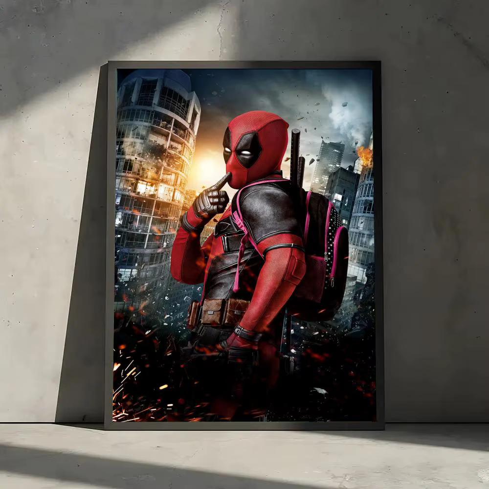 Affiche DeadpoolS pour décoration murale de chambre, autocollants imperméables pour la maison, le ba
