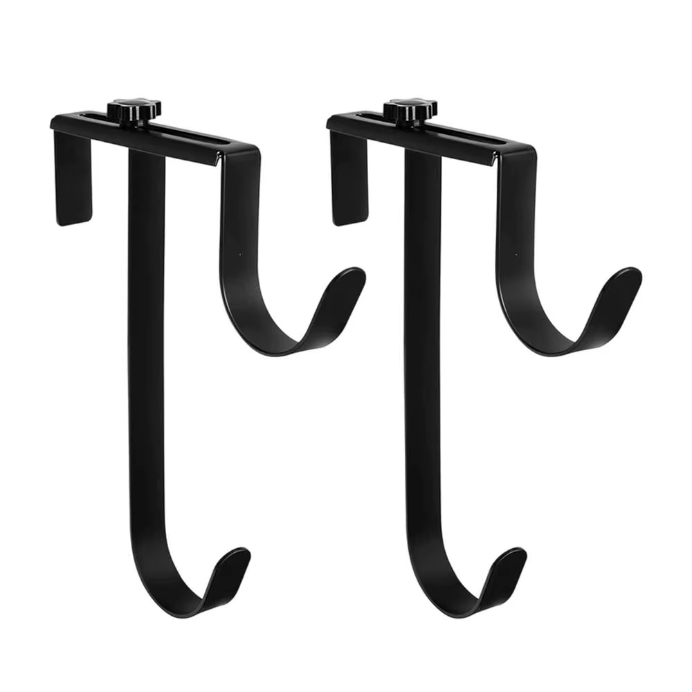 Support de poteaux de piscine, lot de 2, crochets métalliques robustes réglables, organisateur de cl