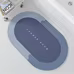 Tapis de bain absorbant antidérapant en diatomite pour salle de bain, tapis de douche, paillasson d'